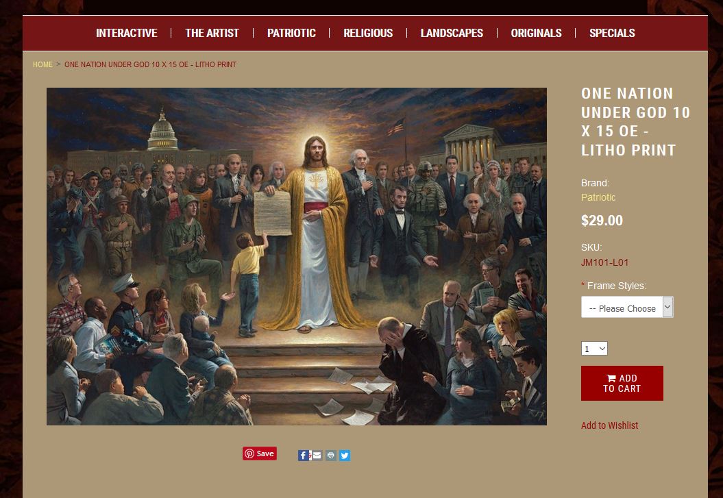 One Nation Under God by Jon McNaughton